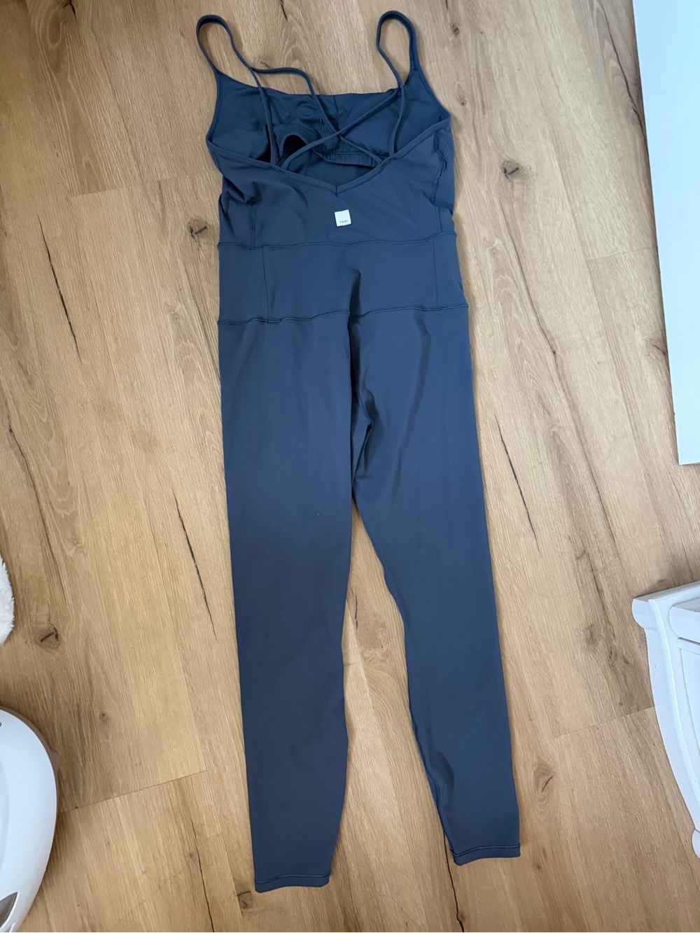 Vuori Charcoal Gray Women's Strappy Jumpsuit